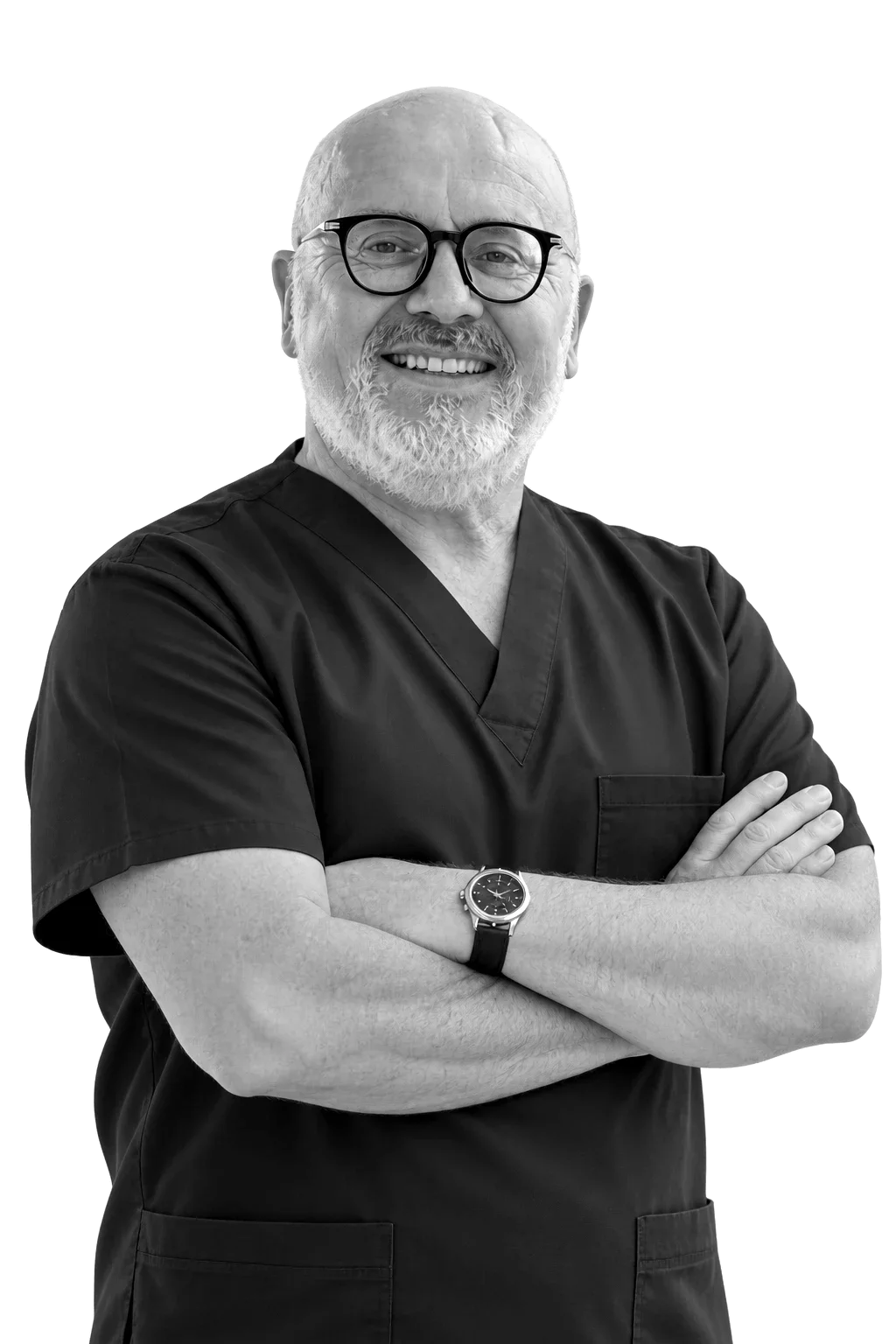 Jaime Valenzuela Campillay, osteópata, de brazos cruzados y sonriendo.